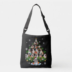 Dog Lovers   Bulldog Christmas Tree Ornaments Crossbody Bag