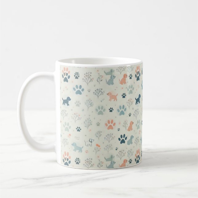 Dog Lover's Ceramic Mug (Left)
