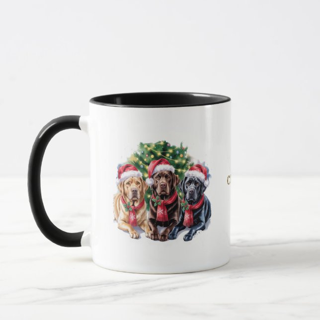 Dog Lovers Christmas Coffee Mug (Left)