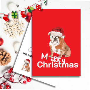  Dog Lovers Christmas Personalized Red and White 
