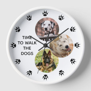Dog Lovers Custom Photo Clock