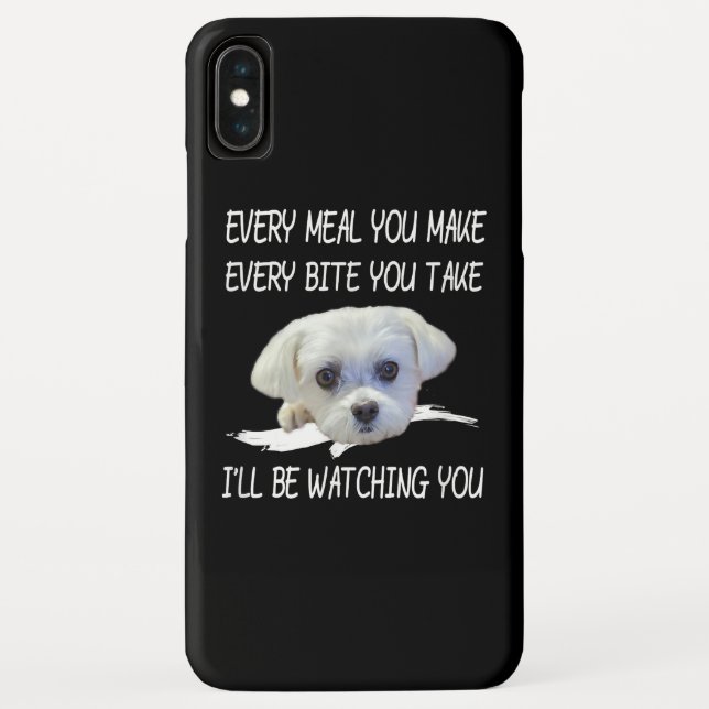 Dog Lovers | Cute Maltese Every Meal You Make Case-Mate iPhone Case (Back)