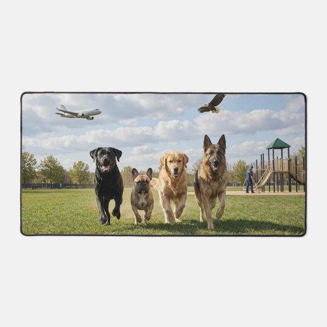 Dog Lovers Desk Mat (Front)