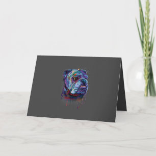 Dog Lovers English Bulldog Gift English Bulldog Holiday Card