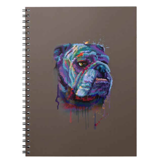 Dog Lovers | English Bulldog Gift English Bulldog Notebook (Front)