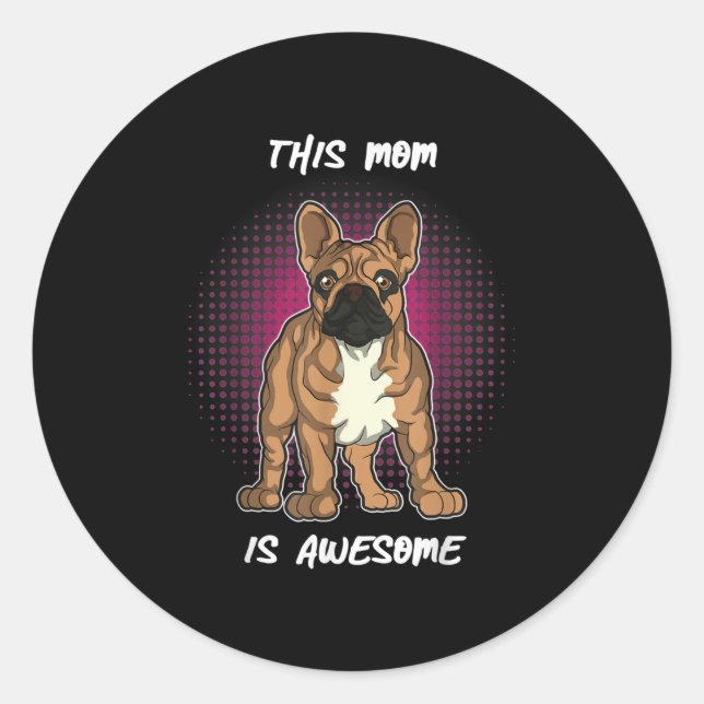 Dog Lovers | French Bulldog Gifts Women Men Kids Classic Round Sticker (Front)