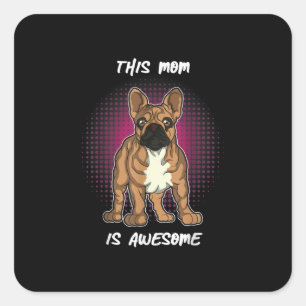 Dog Lovers French Bulldog Gifts Women Men Kids Square Sticker