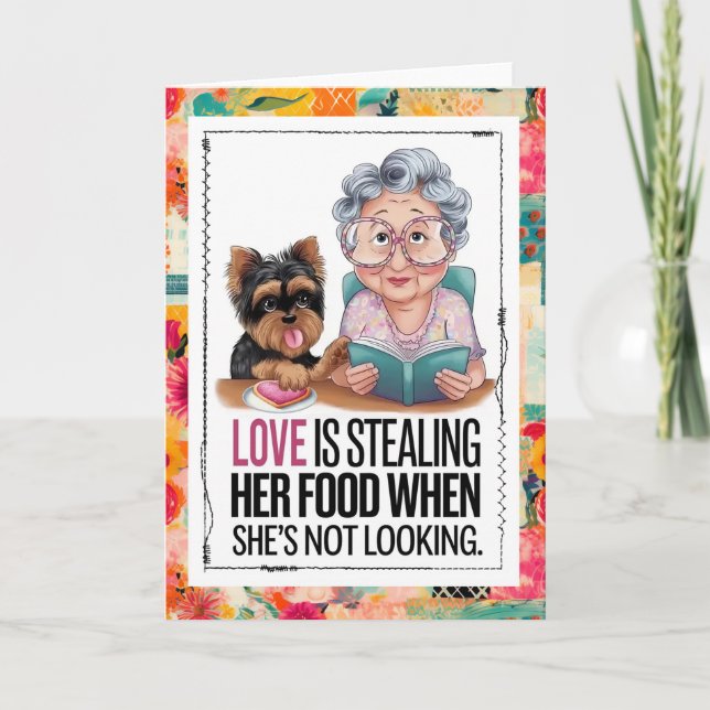 Dog Lovers Fur Baby Friendship Card (Front)