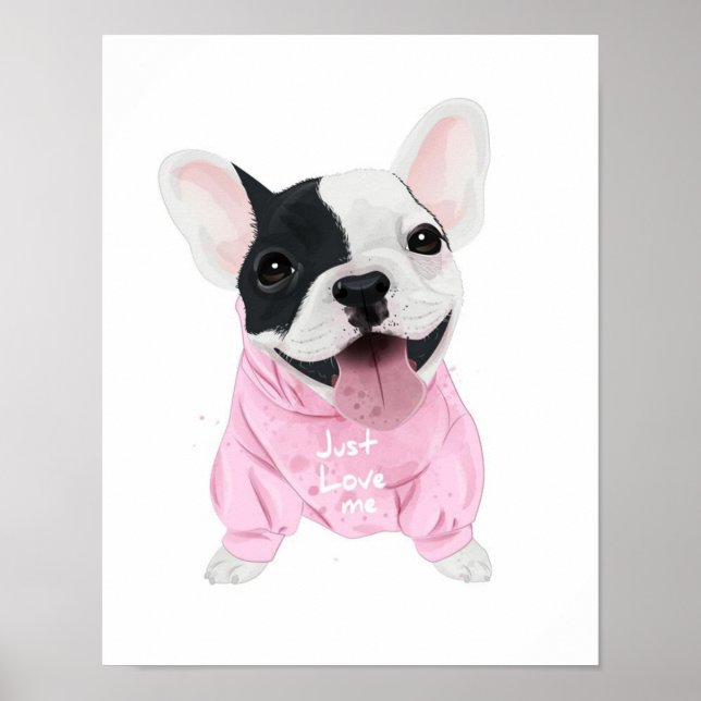 Dog Lovers | Just Love Me, Love Dog Poster (Front)