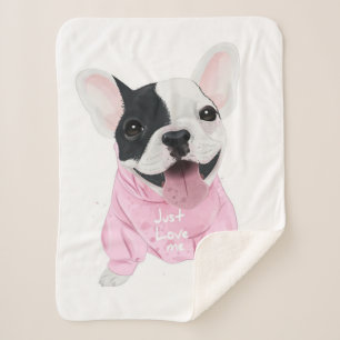 Dog Lovers   Just Love Me, Love Dog Sherpa Blanket