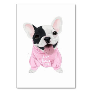 Dog Lovers   Just Love Me, Love Dog Table Number