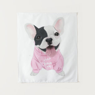 Dog Lovers   Just Love Me, Love Dog Tapestry