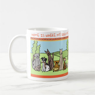 Dog Lovers Mug - Home is Where My Dogs Are
