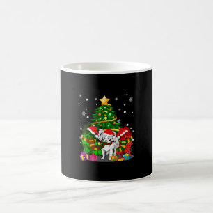 Dog Lovers Papillon Christmas Tree Present Coffee Mug