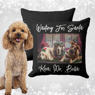 Dog Lover's Photo Christmas Cushion