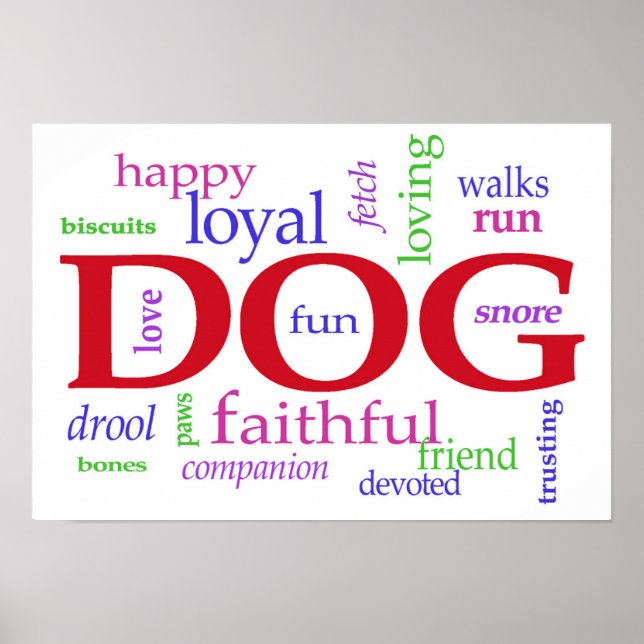 Dog Lover's Poster (Front)