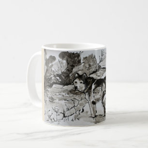 Dog Lover's Tea Coffee Mug, Husky Malamute Cup