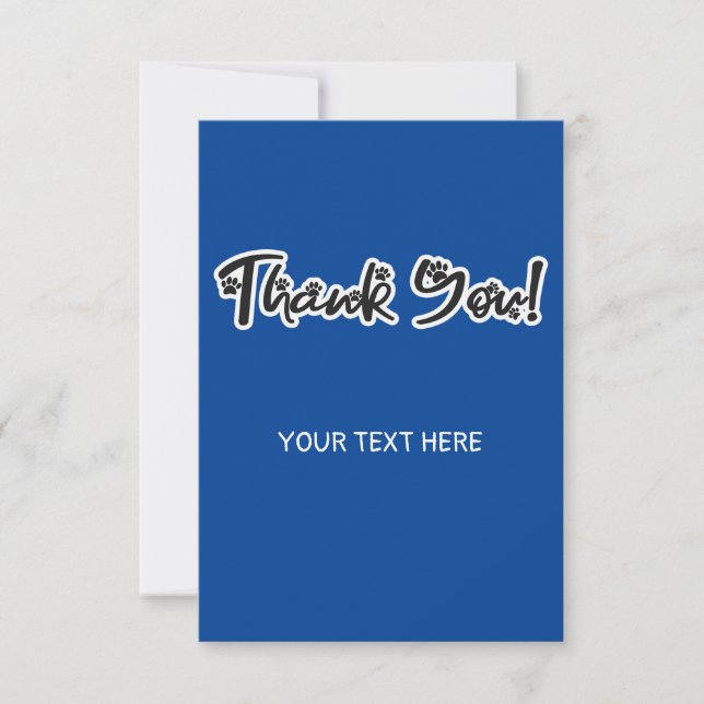 Dog Lovers Thank You Card (Front)