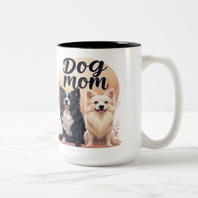 Dog Lovers Two-Tone Coffee Mug (Right)