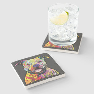 Dog lovers v01 stone coaster