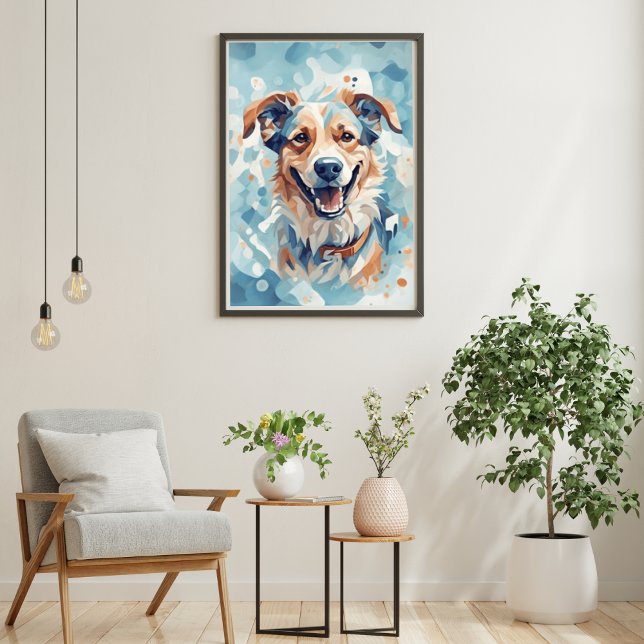 Dog Lovers Wall Art/ blue tone [1/3] Poster (Creator Uploaded)