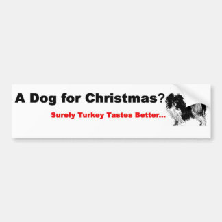 Dog Lovers Xmas Bumper Sticker