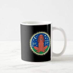 Dog Lovers Yoga Pose Sit Breathe Eat Coffee Mug