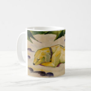 Dog Lying in the Snow (by Franz Marc) Coffee Mug