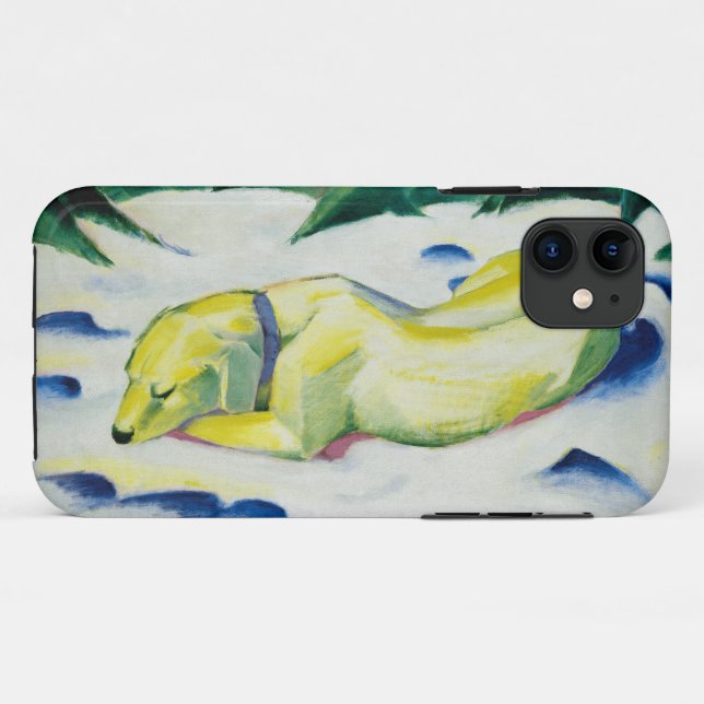 Dog Lying in the Snow painting by Franz Marc Case-Mate iPhone Case (Back (Horizontal))