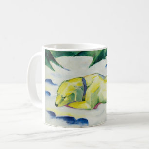 Dog Lying in the Snow painting by Franz Marc Coffee Mug