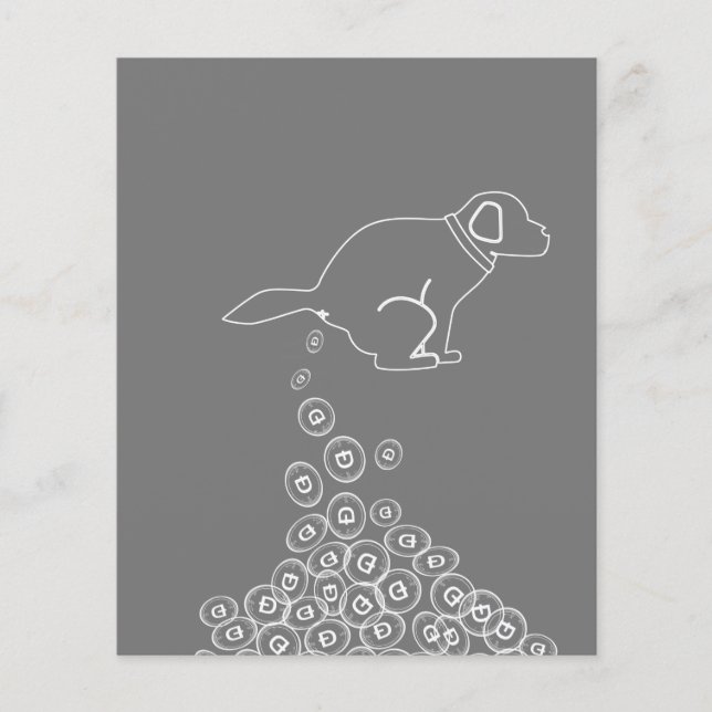dog making dogecoins  (Front)