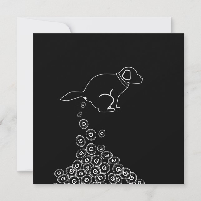 dog making dogecoins  magnet (Front)