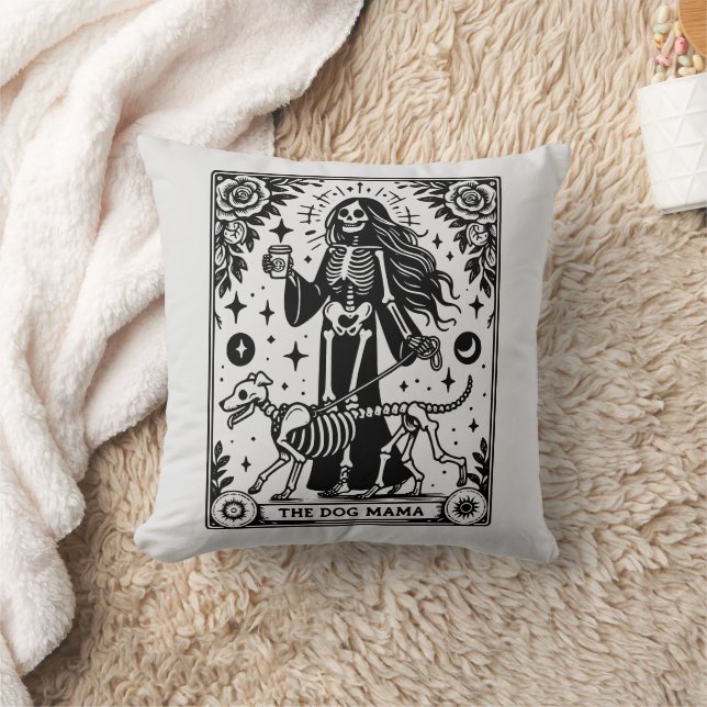 Dog Mama Tarot Theme Double Sided  Cushion (Blanket)