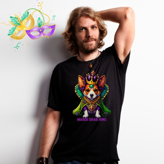 Dog Mardi Gras King T-Shirt (Creator Uploaded)