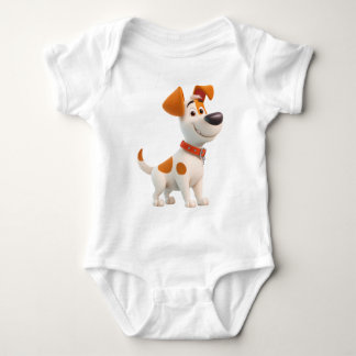 Dog Mascot – Cute Cartoon Puppy Kids  Baby Bodysuit