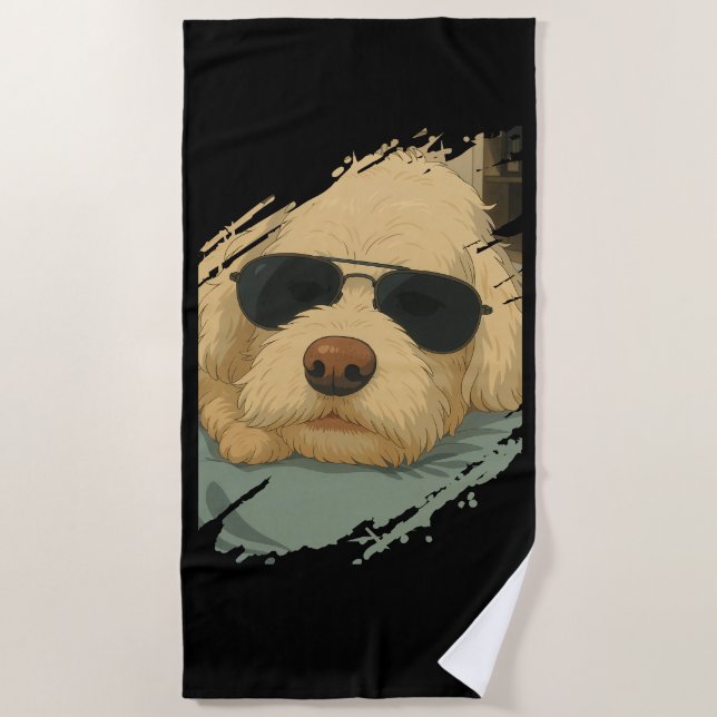 Dog Max Beach Towel (Front)