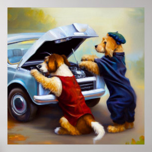 Dog Mechanics Poster