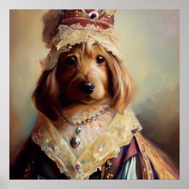 Dog Mediaeval Princess Poster (Front)