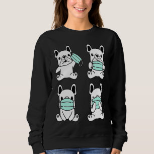 Dog Medical Face Mask French Bulldog Pet Breed Bul Sweatshirt
