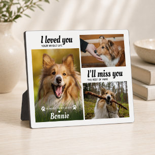 Dog Memorial 3 Photos I Loved You Your Whole Life Plaque