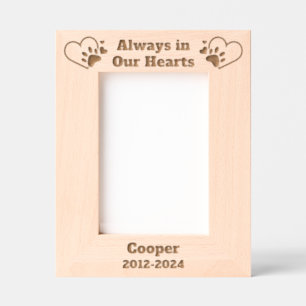 Dog Memorial 5"x7" Etched Frames