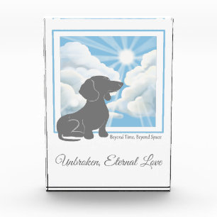 Dog Memorial Acrylic Photo Block - Duchshund