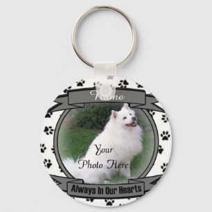 Dog Memorial Always In Our Hearts Key Ring