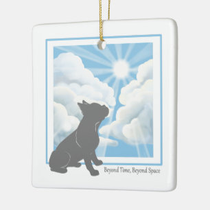 Dog Memorial Ceramic Ornament - French Bulldog