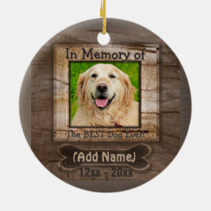 Dog Memorial Ceramic Tree Decoration