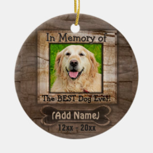 Dog Memorial Ceramic Tree Decoration