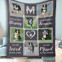 Dog Memorial Gift- Pet Loss Monogram Dog Keepsake