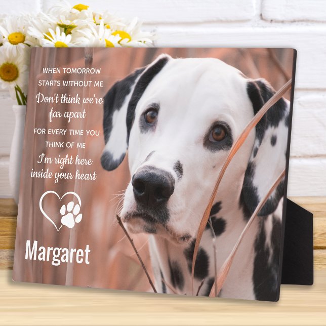 Dog Memorial Gift - Pet Loss Remembrance Keepsake Plaque (Creator Uploaded)