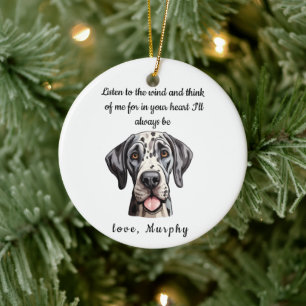 Dog Memorial Gift    Pet Memorial Ceramic Ornament