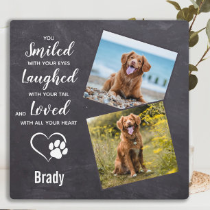 Dog Memorial Gift- Sympathy Dog Pet Loss Keepsake Plaque